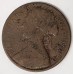 GREAT BRITAIN UK 1866 . ONE 1 PENNY . VARIETY . PITTED